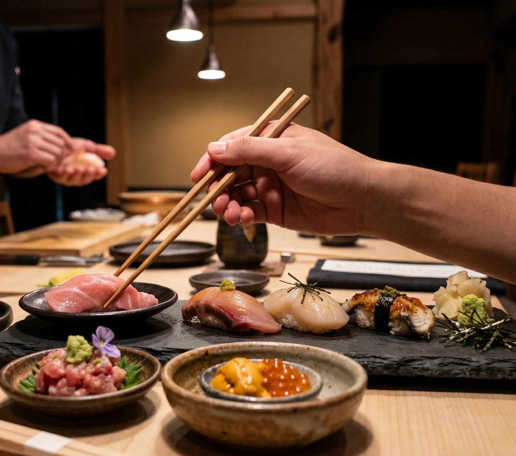 VEČERNÍ OMAKASE chody